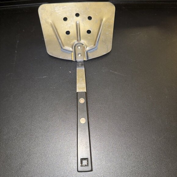 HOUSEHOLD Stainless Steel USA Spatula Turner Flipper 10" Wood Handle - Picture 2 of 16